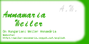 annamaria weiler business card